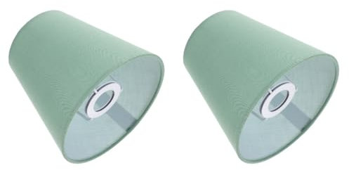 LIFKOME 2piezas Pantalla De Lámpara Vintage De Color Macaron Adecuada Para Lámparas De Pared y Techo Diseño Retro Casquillo Para Decoración De Interiores