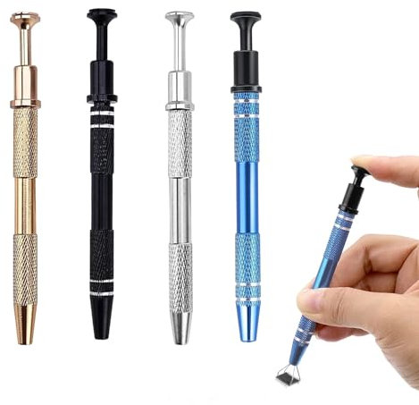 ZYBLSSBB 4er Set Piercing Kugel Aufdreher,Piercing zange für kugeln,Piercing Kugel Zange,geeignet für Schmuck,Uhren,Kleinteile,IC Chips (4 Farben)