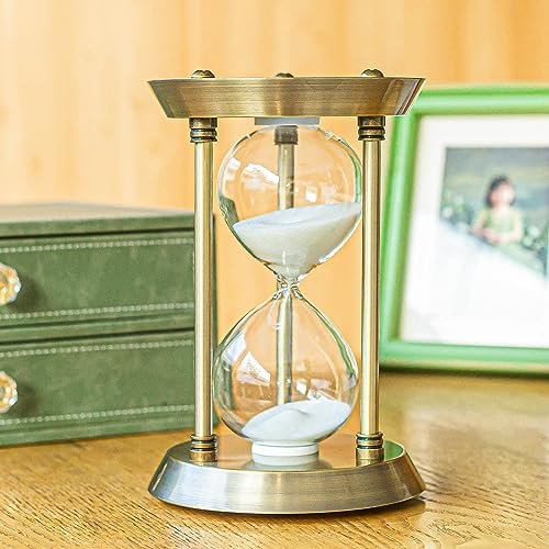 Sanduhr 15 Minuten, Metall Messing Sanduhren,Geschenk Sanduhr,Für Haus, Schreibtisch, Büro, Hochzeits Dekoration. (klein)