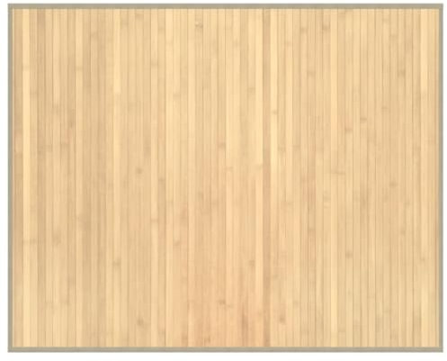 vidaXL Teppich, Bambusteppich Rechteckig, Bambusmatte rutschfest für Wohnzimmer, Läufer Küchenteppich Flurteppich, Modern, Hell Natur 80x100cm Bambus