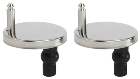 Quick Release Toilet Seat Fixings, 2Pcs Toilet Seat Hinges Replacement Parts for Toilet Blind Holes, Regular 55mm