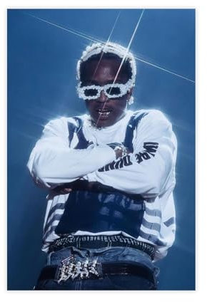 ASAP Rocky-Poster (1) Leinwand-Poster, Schlafzimmer-Dekor, Sportlandschaft, Büro, Raumdekoration, Geschenk, ungerahmt, 30 x 45 cm