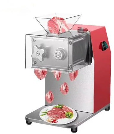 Cortadora eléctrica doméstica y Comercial de Acero Inoxidable para Pollo, Pescado, Carne de Res, Verduras, cortadora de Carne eléctrica Comercial de 250 kg/h, picadora automática de Alimentos
