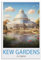 LNHZGNJNH Kew Gardens Richmond Vintage-Reiseposter, 40 x 60 cm, Leinwand, Wandkunst, Wandbild, Gemälde, Dekoration, Wohnzimmer, Schlafzimmer, Dekoration