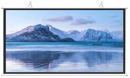 Écran De Projection 30, 40, 50, 60, 72, Écran De Cinéma Manuel Enroulable, Rideau D'écran De Projection HD 4:3 , 16:9, Cinéma Maison, PréSentation De Bureau, Écran De Projection 4K HD(16:9,60)