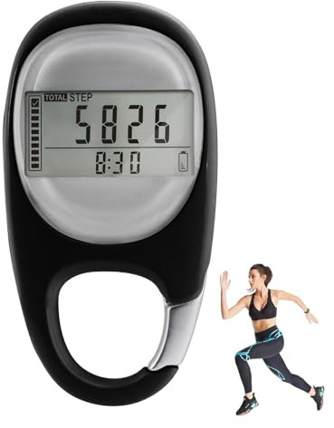 Belligern XTW004 3D Step Counter Pedometer for Walking, Memory 7 Days of Walking Data, Suitable for Exercise, Fitness, Activity, Calories