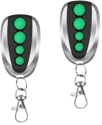 2 Pack Garage Door Remote Compatible with All TOPENS M12, 433.92mhz Remote Control Garage Key Fob with 4-Button Wireless Transmitter for Automatic Swing Sliding Gate Opener Garage Door