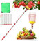 seOSTO 4,2M Obstpflücker mit Teleskopstiel, Apfelpflücker Diameter 16 cm, Obstpflücker mit Schaumstoffpolster, Kirschenpflücker Klaueförmiger Eisenhaken, Reaching Inaccessible Places in Fruit Trees