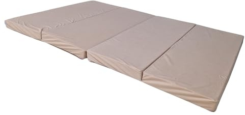 Natalia Spzoo – Doppel Klappmatratze 200 x 120 x 8 cm – Faltbare Matratze für erholsamen Schlaf – Vielseitige Gästematratze und Bodenmatratze (1009)