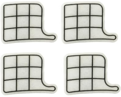 Filtro Griglia Motore per Folletto VK135 VK136 – Set 4 Pezzi Compatibili Vorwerk – Ricambio Anti-Polvere Alta Qualità per Aspirapolvere