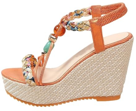 Sandali Platform Donna Sandali Donna Zeppa Schiava Corda Scarpe Comode Estive Estivi Eleganti Con Plateau Alta Numero 35 39 Espadrillas 34 36 Strass Neri 42 Sandalo Bianco Tacco Oro Infradito Sposa
