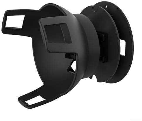 Supporto da parete per altoparlanti, supporto per altoparlante Echo-POP, design salvaspazio, staffa di gestione dei cavi per accessori smart home (nero)