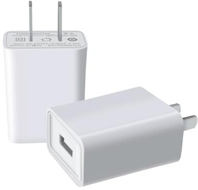 USB Plug UK 3 Pin Mains Charger,FOBSUNLAND USB Wall Charger 5V 2A Adapter Plug Compact Charger Head Compatible With iPhone/iPad/Samsung/Android Phone and more other device (white)