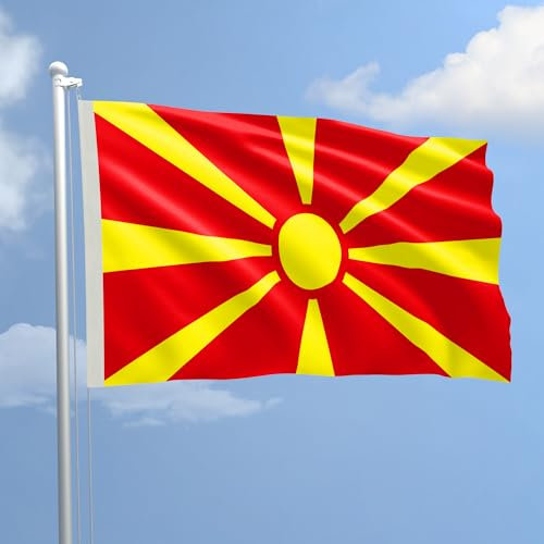 Flagge Mazedonien in Stoff marine Größe 100 x 150 zum Production