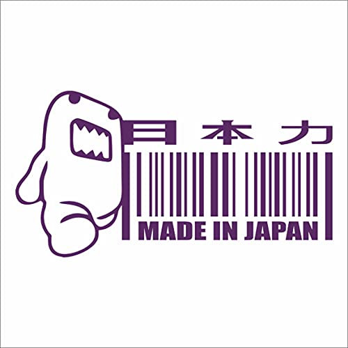 Jintora - Autoaufkleber Tuning - Auto Aufkleber - domo kun Made in Japan - 210x85 mm - Auto Sticker Bus Fenster Heckscheibe Camper wetterfest Outdoor Sticker Auto Deko LKW Tuning - violett