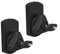 RICOO 2 x Lautsprecher Wandhalterung LH038-B Lautsprecherwandhalterungen Boxenhalterung Wand Lautsprecherhalterung schwenkbar neigbar Wandhalter HiFi Audio Boxen Halterung schwarz