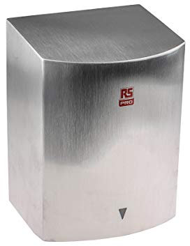 Edelstahl Händetrockner Automatisch 900W Satin, Luftdurchsatz 116m³/h, 175mm x 277mm x 201mm