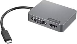 Lenovo 4X91A30366 station d'accueil USB 2.0 Type-C Gris