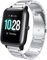 SkyBand Cinturino Compatibile per ID205L, Metallo Acciaio Moda Cinturino Compatibile per SmartWatch willful SW021/ YAMAY SW021/LIFEBEE ID205L (Argento)
