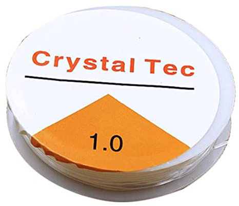Filo elastico trasparente elasticizzato da 1 mm, 5 m, per creare gioielli fai da te, collane, bracciali, perline