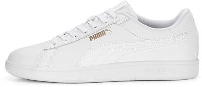 PUMA Homme Smash 3.0 L Shoes, Puma White Puma White Puma Gold, 37 EU
