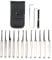 Pingfen 15 Stücke Lock Picking Set Edelstahl Lock Kit Praxis Training Lock Tool Für Schlosser Anfänger Und Profis