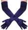 Wobe Lange Opera Party 20er Jahre Satin Handschuhe Dehnbar Erwachsene Größe Ellenbogen Länge Hochzeit, Dunkelblau, Einheitsgröße