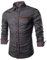 COOFANDY Shirts for Mens Long Sleeve Denim Shirts Formal Casual Regular Fit Cowboy Shirt Western Button Down Dress Work Shirt Stretch Plaid Collar Classic AA-Grey 3XL