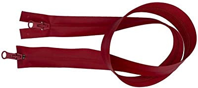 Cerniera Lampo Zip Spalmata Idrorepellente Antivento 2 Cursori Cm 80