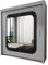 INTERWOOD Double Mirror Sliding Doors Wardrobe, featuring double sliding Doors, Hanging Rails & Adjustable Shelves, offers Space Saving solutions for Bedroom furniture in Matt finish 203 cm (grey)