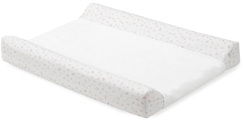 CAMBRASS Cambiador Bañera Bebé Acolchado 50x70x9 cm - Plumeti Rosa | Cambiador de bebé acolchado 50x70x9 cm en algodón impermeable. Ideal para bañera, cómoda o cama.