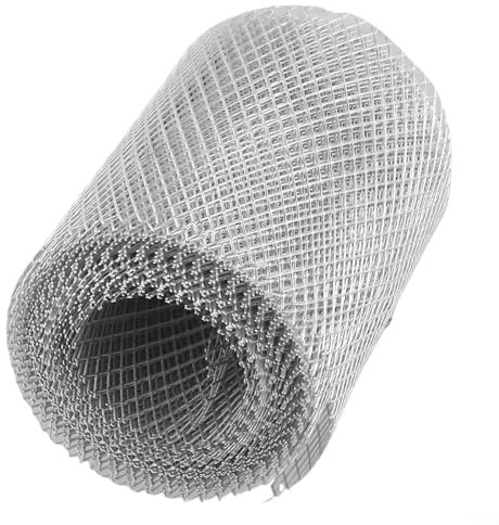 Aluminium Dachrinnenschutz Laubschutz für Dachrinnen Mesh Guards Laubschutz Dachrinne Mesh Guard Aluminium Dachrinne Laubschutz Drainage Dachrinne Abdeckung Mesh (12,7 cm)