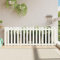 Homgoday Fioriera Giardino a Recinzione Bianca 200x50x70cm Massello Pino, Fioriera Grigliato per Giardino, Fioriera da Esterno,Fioriera Balcone