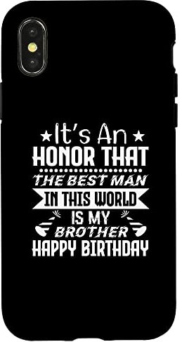 Hülle für iPhone X/XS Es ist eine Ehre, dass der beste Mann auf dieser Welt Geburtstag hat