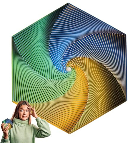 Fractal Fidget Hexagon, -Druck Hexagon Fidget Toy, Fidget Cubes Sensory Toys Für Erwachsene, Cube Sensory Fidget Toy, Anti-Angst-Spielzeug Im Taschenformat, Achtsames Meditationswerkzeug