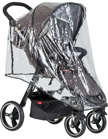 Universal Rain Cover for Pushchair,Windproof&Waterproof Pram RainCover,Baby Stroller TransparentPVC rain Cover for Pushchair Pram Buggy,Rainproof Windproof Rain Cover,Baby Travel Weather Shield Cover