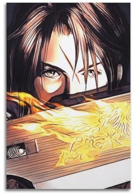MYSJWLPOT Final Fantasy VIII Spiel-Poster, dekoratives Gemälde, Leinwand, Wandposter und Kunstdruck, moderne Familienschlafzimmer-Dekoration, Poster, 50 x 75 cm