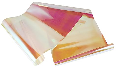 SECFOU Sunset Atmosphere Light Laser Film Gel Light Film Tint for Window Cover for Photos Filters for Crafts Screen for Photography
