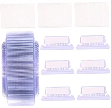Onglets de dossier de fichiers 50pcs, étiquettes de dossiers de fichiers dossiers de fichiers en plastique avec onglets réutilisables armoire à fichier inserte les onglets d'index portables pour les