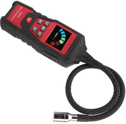 Detector de Rastreo de Gas, Detector de Sulfuro de Hidrógeno H2S Ht601A Detector de Gas Inflamable LED Portátil Probador de Fugas de Gas Analizador Herramientas de Ingeniería de