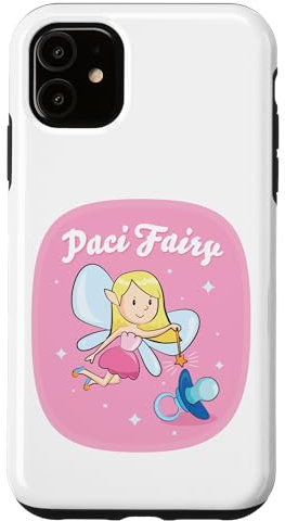 Hülle für iPhone 11 Schnuller Fee für Mädchen: Nette Paci Fairy Illustration