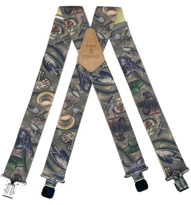 Tomahawk Heavy Duty Braces, Adjustable, Unisex Suspenders, Strong Clasp (Garden Tools Brown)