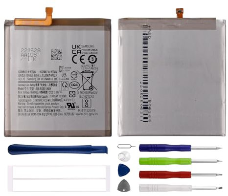 Duotipa Batteria sostitutiva 3590 mAh EB-BS901ABY compatibile con Samsung Galaxy S22 5G SM-S901B con kit di attrezzi di riparazione