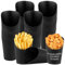 FWEEK Lot de 100 gobelets à frites en papier kraft - 350 ml - Noir - Pour gaufres, frites, pop-corn et crème glacée