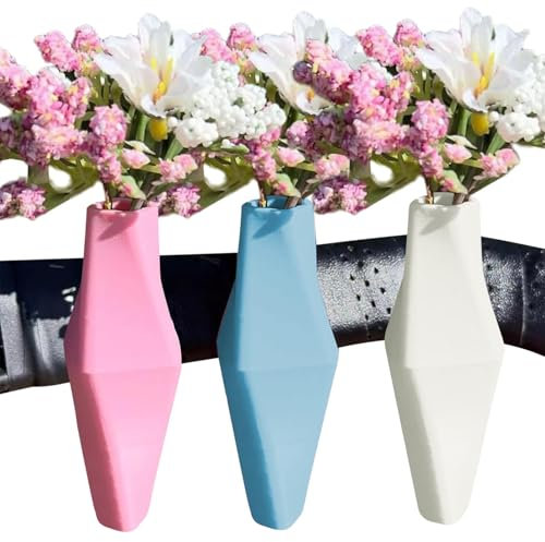 Fahrrad Blumenvase Lenker, Fahrradvase Lenkervase, Blumenvase Für Fahrradlenker, Fahrradlenker Ornament Geometrische Dekorationen Silikon Für Motorräder
