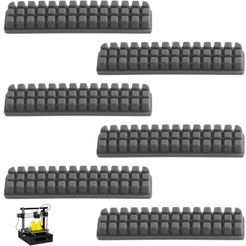 Huybaa Set di 6 Spazzole per Ugello in Silicone 3D per Bambu Lab A1, Kit di Pulizia Ugello per Stampante 3D