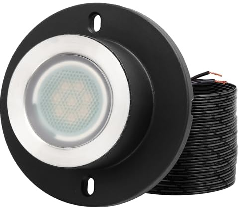 IP68 Wasserdicht Teichbeleuchtung LED Unterwasser, Niederspannung Unterwasser Teichlicht, 12-24V AC/DC Unterwasserbeleuchtung Gartenbeleuchtung Leuchtstoffröhre Transformator für Teich Garten Patio