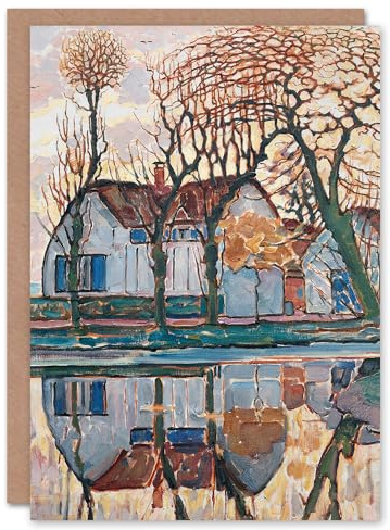 Artery8 Piet Mondrian Art Card Farm Near Duivendrecht Landscape