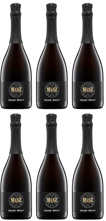 Weingut Manz Rosé Sekt Brut Deutschland inkl. FeinWert E-Book (6 x 0.75 l)