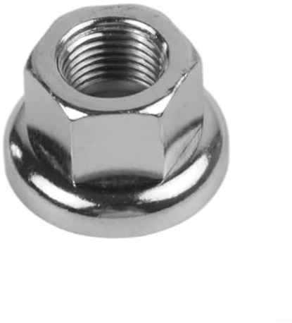 2 dadi di bloccaggio antiscivolo M9 in acciaio inox, per mozzo anteriore e posteriore, componenti per bici, argento (per m10)